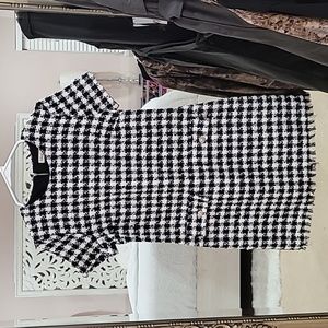 🆕️ Boutique Houndstooth Tweed Dress